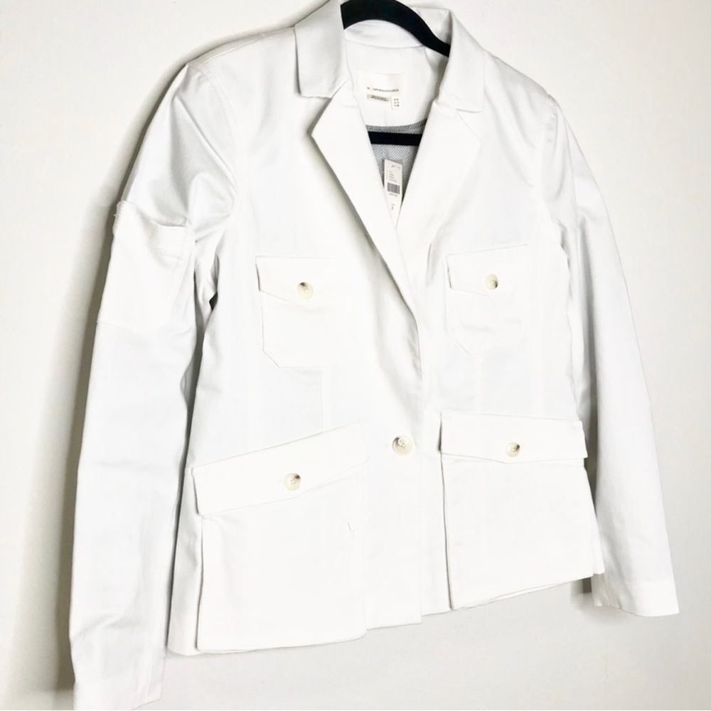 Anthropologie Neve Utility Jacket White Size 8 - Picture 6 of 9